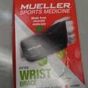 MUELLER Sports Medicine Green Fitted Wrist Brace for Men and Women, Wrist Pain Relief Support, Ideal for Carpal Tunnel, Tendonitis, Arthritis, Right Hand, Black, Small/Medium