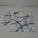 CaliTime Throw Pillow Cases Pack of 2 Cozy Fleece Arc-Shaped Abstract Geometric Lines Decorative Cushion Covers for Couch Bed Sofa Farmhouse Decoration 16 X 16 Inches Light Blue Grey