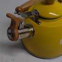ROCKURWOK Tea Kettle, Tea Pot with Cool Touch Ergonomic Handle, Teapot Food Grade Stainless Steel, Tea Kettle Stovetop, Kettle Teapot, Whistling Tea Kettle, Small Tea Kettle, 1.6 Quart (Yellow)