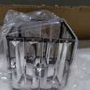 Black Crystal Bathroom Vanity Light 5-Light Modern Bathroom Lighting Fixtures Over Mirror Wall Light Fixtures