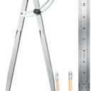 WORKLION Woodworking Compass Geometry Tool - Professional Locking Drafting Compass with Pencil Holder - 12 Inch Metal Geometry Compass for Drawing Circles and Geometry.