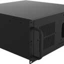 4U Server Cabinet Case - Rackmount Server Chassis with 7 PCI Slots, Lockable with Key, 17.72 inches x 6.97 inches x 16.93 inches