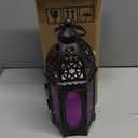 NEEDOMO Halloween Decorations,11'' Moroccan Lanterns Decorative Indoor & Outdoor, Vintage Christmas Candle Holder, Metal Lanterns Decorative, Table, Patio, Porch, Shelf, Christmas Spring Home Decor