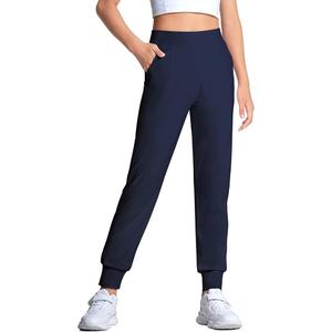 HASMES Girls Joggers Kids Athletic Pants with Pockets Active Pants for Running Yoga Dance Activewear, S