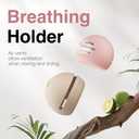 Silicone Makeup Brush Holder And Beauty Sponge Case, Travel Makeup Brush Case With Magnetic Closure, Makeup Sponge Holder 2 In 1 Stand Storage For Quick Drying Khaki