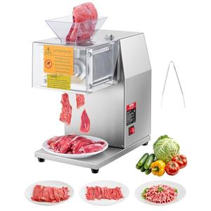 VEVOR 850W Meat Slicer, Commercial Meat Cutting Machine, Stainless Steel, 5 mm Thickness, Detachable Blades, Electric Food Slicer for Home Kitchen Restaurant Supermarket