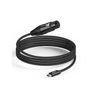 CableCreation XLR to USBC Recording Cable 3ft,XLR Female to USB Type C for Professional Recording, Not Speakerphone Cable, Do Not Used in Reverse