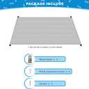 Dulepax Dog Gate for Stairs Mesh Baby Gate 30" Hx41 W Dogs Screen for Stairways Doorways, High Density Elastic Pet Gate Indoor Safety with Metal Hooks