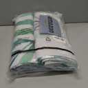 YISUMEI Plant Curtains, Tropical Green Palm Leaves Botanical Decorative Blackout Window Draperies for Bedroom and Living Room2 Panels, W52 x L84 Inch, White Green