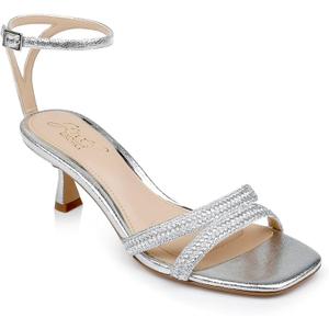 Jewel Badgley Mischka Hayzel Metallic Kitten Heel Sandal 11