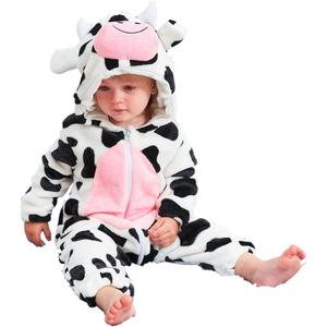 QZERPLAY Unisex Children Cow Halloween Costumes Cartoon Outfit Romper Size 120