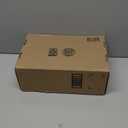 LACUONE Strappy Flat Sandals For Women Slip On Square Open Toe Slides Sandals (9, Gold)