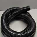 Pond Tubing 1 1/4"Id Black Plastic Corrugated Water Hose Strong Flexible Sump Pump Drain Hose Pipe 10Ft