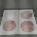 4 Pack Clear Seeded Glass Replacement Shades Covers for Ceiling Fan Light Fixtures Pendant Lighting Chandelier Vanity Light Kitchen Island Light, 2-1/8" Fitter, 5.47" High, 4.76" Diameter