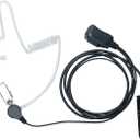 UV-9R Earpiece Headset for Baofeng UV-9RPlus UV-XR UV-5S BF-9700 BF-A58 GT-3WP Two Way Radio Walkie Talkie with Covert Acoustic Tube Earphone and Ptt Mic (1 Pack)