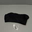 COZYEASE Women's Strapless Front Closure Bra One Piece Comfort Wireless Bottom Hem Bras (X-Large, Black)