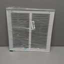 EZ-FLO 12 x 12 Inch (Duct Opening) Return Air Vent Cover for Wall or Ceiling, Solid Steel Return Air Grille, HVAC Vent Cover, White, 61627
