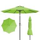 Tobeos 10FT Patio Umbrella, Outdoor Umbrella with Push Button Tilt and Crank, 8 Sturdy Ribs, UV Protection & Waterproof Market Umbrella for Pool, Backyard, Beach, Deck