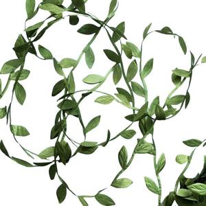 132 ft Large Leaf Trim Ribbon,Artificial Greenery Garland Vines for Baby Shower DIY Craft Wreaths Party Wedding Home Spring Decoration