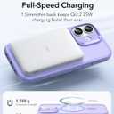 ESR for iPhone 17 Case, Camera Control Cover, Compatible with MagSafe, Shockproof Military-Grade Protection, Magnetic Phone Case for iPhone 17, Classic Hybrid Case, Frosted Purple