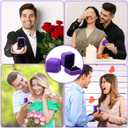 Laumoi 36 Pcs Ring Boxes Bulk Purple Velvet Jewelry Earring Boxes Wedding Ring Display Case for Packaging Wedding Ceremony Engagement Proposal Anniversary Birthday Gift