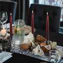 Zhengmy 4 Pack Halloween Vampire Tears Taper Candles, 10 Inch Tall Bleeding Candles Blood Drip Spooky Gothic Candlesticks for Halloween Vampire Home Party Decorations Supplies (Black)