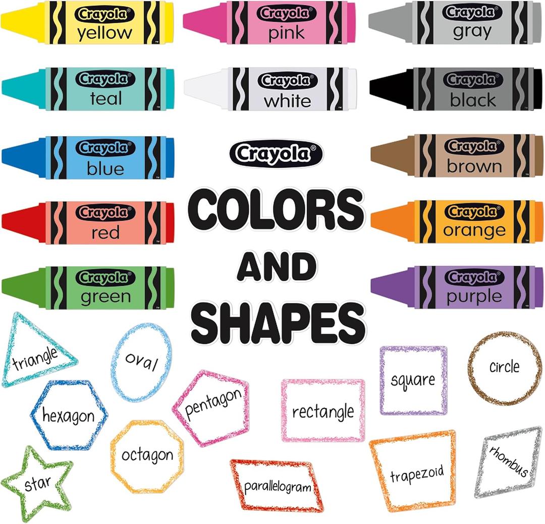 Eureka Colors & Shapes Bulletin Board Set, 28 Pieces (EU-847813), OSFA