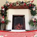 Soulchen Christmas Tree Decorations Set of 6, Red Grey 12 Inch Gnome on a Stick Large Santa Claus Dwarfs Ornaments for Christmas Tree Wreath Decor Vase Filler