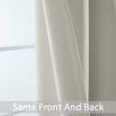 Yakamok Light Beige Room Darkening Thermal Insulated Light Blocking Blackout Curtains 84 inch Long Window Treatment Drapes for Living Room Bedroom (52Wx84L, Light Beige, 2 Panels)