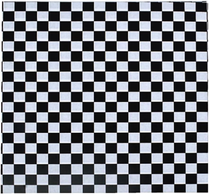 100 Sheets 12''x12'' Checkered Sandwich Wrap Wax Paper Dry Waxed Deli Paper Sheets Greaseproof Paper Food Paper for Home Kitchen, Picnics, Kids Meal, Barbecue, Restaurants (Black Checkered)