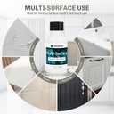 2 x White Touch Up Paint, Multi-Surface Touch Up Paint Pen For Cabinet, Furniture, Wall, Porcelain, Semi Gloss Appliance Paint Cover Scratches Interior & Exterior House Paint, 30ml, Iron Ore (1.5 Fl Oz (Pack of 1))