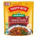 Tasty Bite Organic 3 Bean Madras Lentils, 10 Ounce, Pack of 6, Simmered With Tomato & Spices, Ready to Eat, Microwavable (EXP 12/31/26)