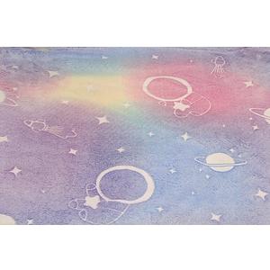 Blanket Soft Fluffy Plush Shaggy Gradient Multi-Color Bed Throw Home Decor Cozy Warm 50" x 62" Inch Purple