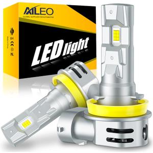 AILEO 2024 Upgraded H11 LED Bulbs,18000LM 60W 500% Ultra Brightness 6500K Cool White H8 H9 H11 LED Fog Light Bulb,Canbus Plug and Play,2Pcs