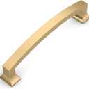 Amerdeco 10 Pack Bronze Cabinet Pulls - 5 Inch Hole Center Champagne Gold Drawer Handles for Kitchen & Bathroom ZH0009 (5"/128MM Hole Center, Champagne Bronze)