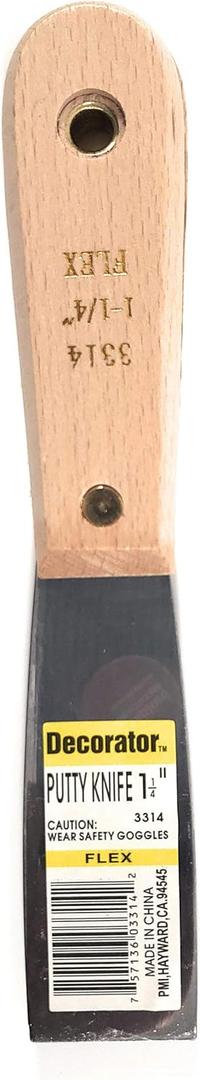 3 x decorator putty knife 1 1/4