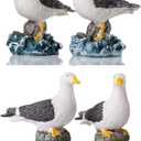 4pcs Small Seagull Dcor Birds Decorations