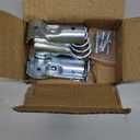 4 Pcs T Clamps Pipe Connector, End Rail T Clamp,Metal Clamp Fittings,1" O.D. 25.4 mm,Galvanized Steel Chain Link Fence, Bolts and Nuts Included