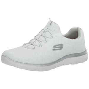 Skechers Women's Summits Artistry Chic, White/Silver USW, 11