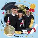 Movdyka Graduation Gifts for Him Her, Crystal Engraved Keepsakes Plaque, Class of 2025 High School College Graduation Gift for Women Men Female Masters Degree Phd Graduate Decor (Cross Shape)