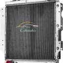 All Aluminum Radiator for 1987-2006 Jeep Wrangler TJ YJ 2.4 2.5 4.0 4.2,1992 1993 1994 1995 1996 1997 1998 1999 2000 2001 2002 2003 2004 2005 3 Row Jeep Radiators