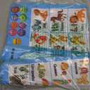 Electronic Interactive Double-Sided Alphabet Wall Chart, Talking ABC & 123 & Music & Learning Poster, Educational Toddlers Toys for Ages 3-4 Kids Gift, Best for Preschool Boys & Girls(Blue)