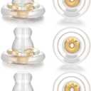 Earring Backs, Silver Silicone Earring Backs Replacements for Studs/Droopy Ears, Hypoallergenice Secure No-Irritate Earring Backs for Adults (Gold)