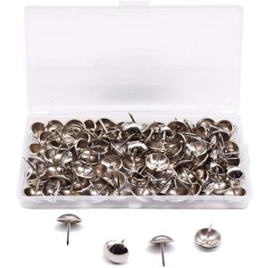 Decorative Furniture Nails Upholstery Tacks10-200 Pieces Upholstery Tacks - Furniture Nails Pins Pins Thumb Tacks, 16 x 20mm/Silver/100PCS (One Color)