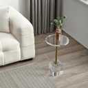 Clear Acrylic End Table,Side Table,for Livingroom,13.5 x 13.5 inch, 23 inch High