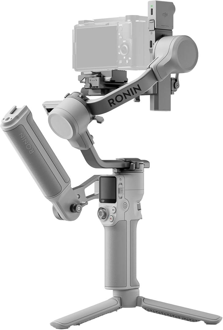 DJI RS 4 Mini Combo, Gimbal Stabilizer for Cameras Canon/Sony/Panasonic/Nikon/Fujifilm, Auto Axis Locks, Intelligent Tracking, 2kg/4.4lbs Payload, Camera Gimbal, Camera Stabilizer, Briefcase Handle
