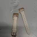 Minyee Leather Band Compatible with Samsung Galaxy Watch 7/6/5/4/FE/Active 2 40mm 44mm/Watch 6 Classic 43mm 47mm/Watch 5 Pro 45mm Bands, 20mm Slim Dressy Leather Strap with C-Shape Metal Buckle Women (Starlight/Rose Gold)