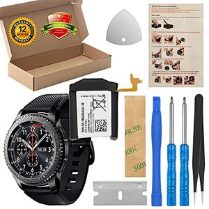 ASDAWN Battery Replacement for Samsung Galaxy Gear S3 Frontier SM-R760/ Gear S3 Classic SM-R770 EB-BR760ABE GH43-04699A BR760 R765 with Repair Tool Parts + Installation Instruction