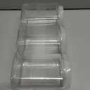 Silicook Clear Plastic Jar, Set of 3 - Square Shaped, Transparent, Food Storage Container, Kitchen & Household Organization for Dry goods, Spices, Vegetables, Ingredients and More (M)