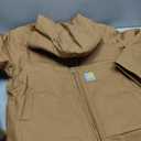 Carhartt Boys' Flannel-Lined Hooded Canvas Insulated Zip-Up Jacket (Medium)